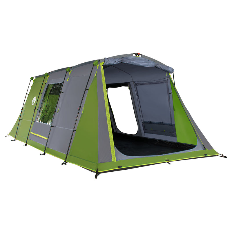 Afbeelding laden in galerijviewer, Coleman fastpitch victoria falls 4 blackout tent – 4 persoons tent - snel opzetten dankzij fastpitch – blackout bedroom technology - groen
