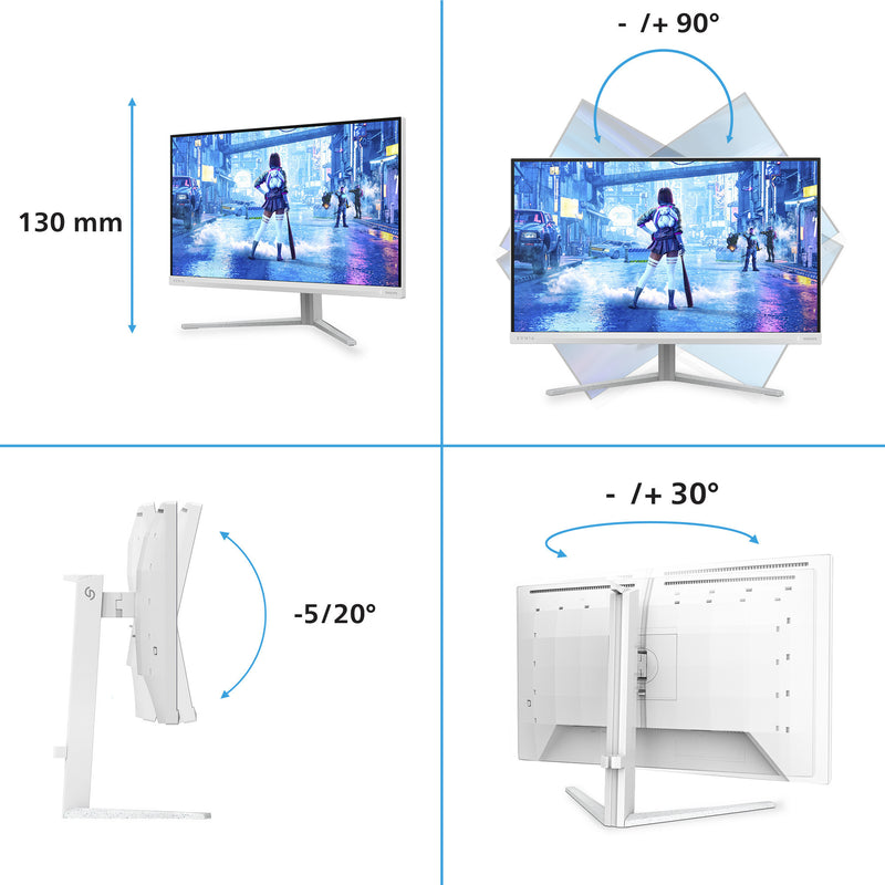 Afbeelding laden in galerijviewer, Philips evnia 27m2n5201p 27 gaming monitor (wit, 2x hdmi, 1x displayport, 260 hz (oc))
