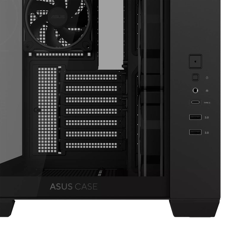 Afbeelding laden in galerijviewer, Asus a32 plus midi tower behuizing (zwart | 2x usb-a | 1x usb-c | rgb | tempered glass)
