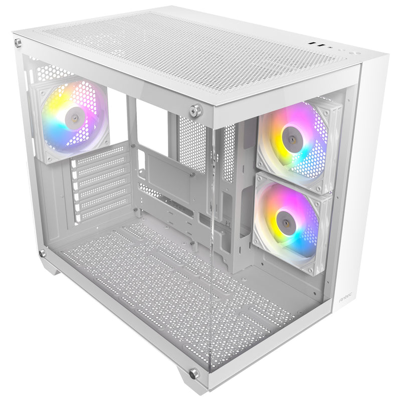 Afbeelding laden in galerijviewer, Antec cx800 argb midi tower behuizing (wit | 2x usb-a | tempered glass)
