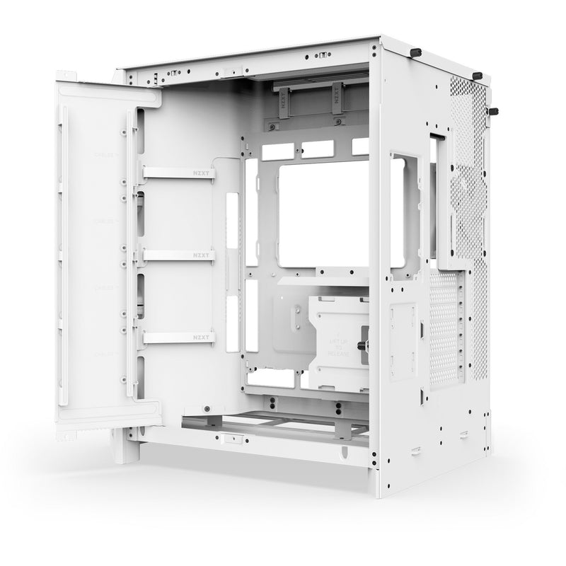 Afbeelding laden in galerijviewer, Nzxt h9 flow midi tower behuizing (wit (mat) | 2x usb-a | 1x usb-c | tempered glass)
