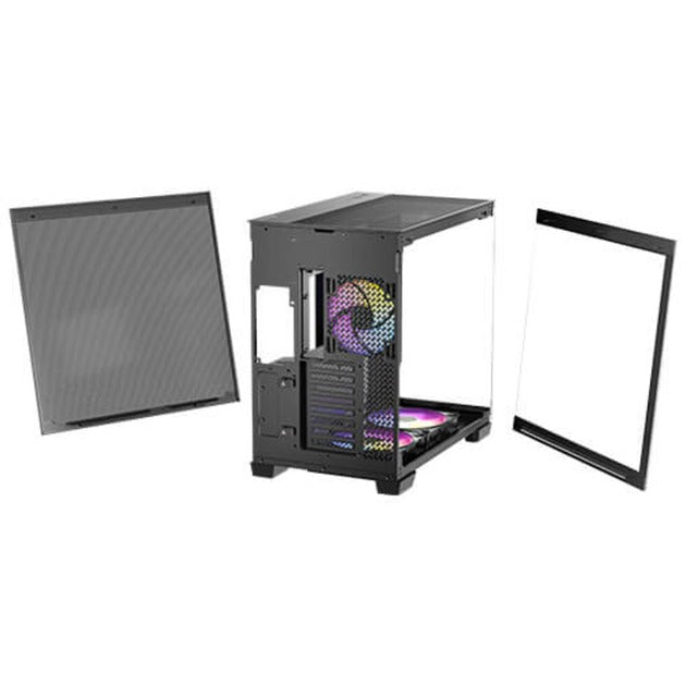Afbeelding laden in galerijviewer, Antec c8 argb midi tower behuizing (zwart | 2x usb-a | 1x usb-c | tempered glass)
