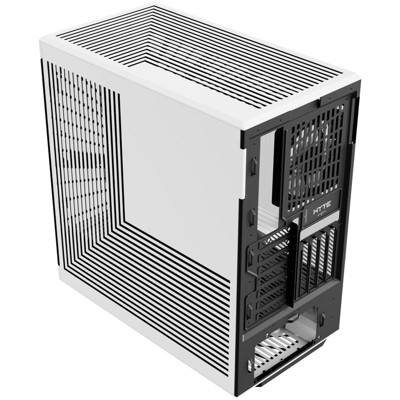 Afbeelding laden in galerijviewer, Hyte y40 midi tower behuizing (wit zwart | 2x usb-a | 1x usb-c | tempered glass)
