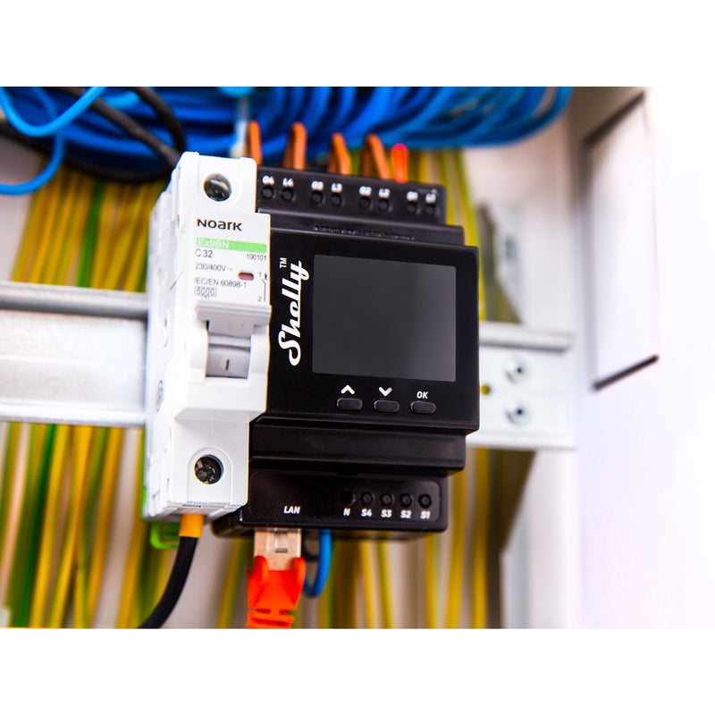 Afbeelding laden in galerijviewer, Shelly pro 4pm relais (4-kanaals, wifi, lan, bluetooth)

