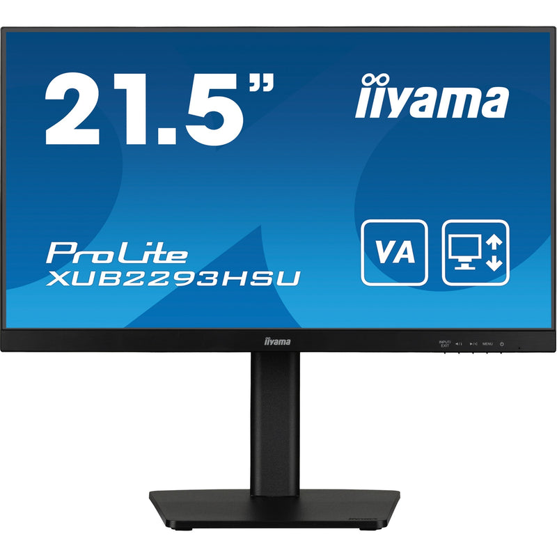 Afbeelding laden in galerijviewer, Iiyama prolite xub2293hsu-b7 21.5 monitor (zwart, hdmi, displayport, 2x usb-a, usb-b)
