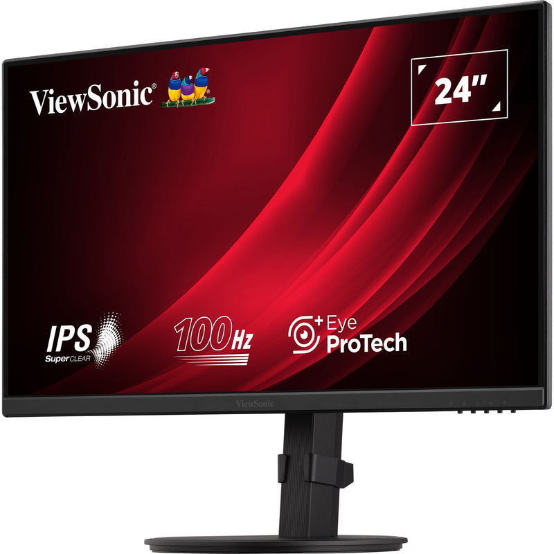 Afbeelding laden in galerijviewer, Viewsonic va2408-hdj ergonomische monitor 23.8 (zwart (mat), 1x hdmi, 1x display port, vga, 100 hz)
