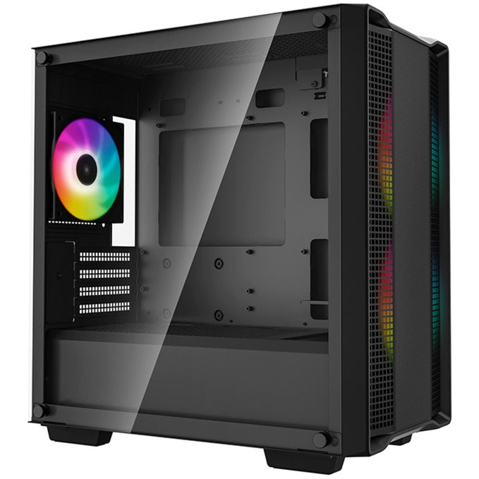 Afbeelding laden in galerijviewer, Deepcool cc360 argb mini tower behuizing (zwart | 2x usb-a | rgb | tempered glass)
