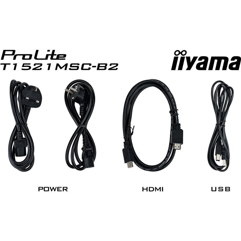 Afbeelding laden in galerijviewer, Iiyama prolite t1521msc-b2 15 touchscreen monitor (zwart, hdmi, vga, usb-b)
