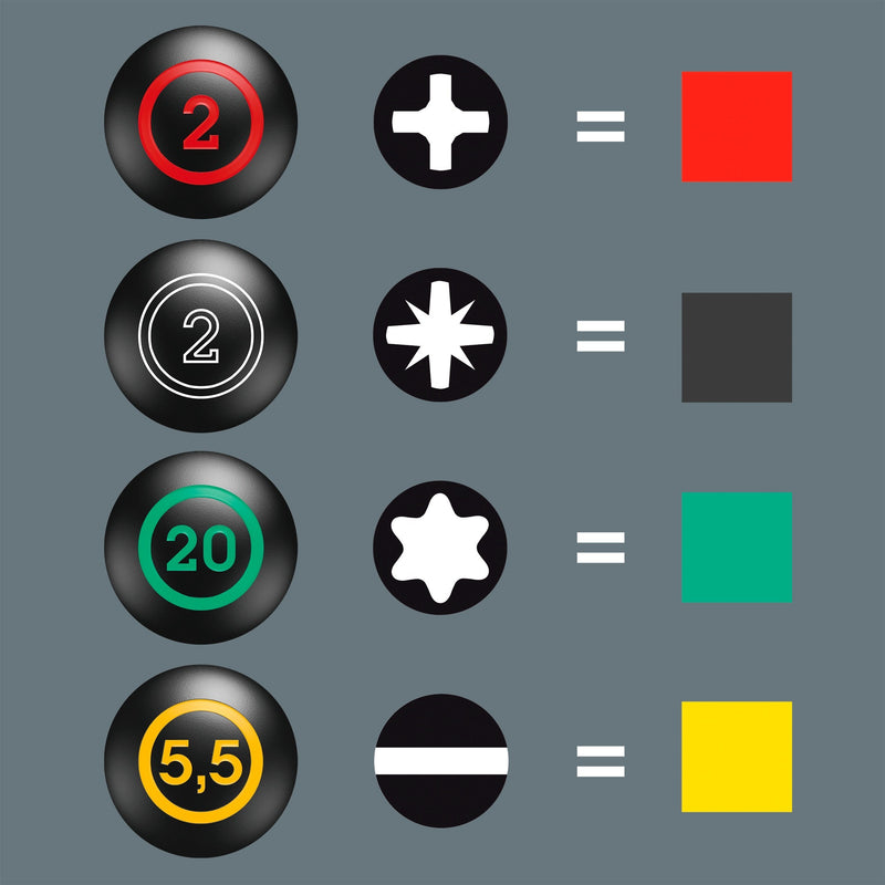 Afbeelding laden in galerijviewer, Wera 300 7 mix 2 schroevendraaierset (zwart groen, 7‑delig)
