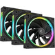 Deepcool fl12r rgb case fans (zwart, 3 stuks, 120 x 120 x 25 mm, pwm)