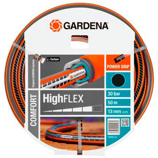 Afbeelding laden in galerijviewer, Gardena comfort highflex slang 13 mm (1 2 ) (grijs oranje, 18069-20, 50 m)
