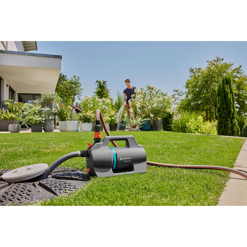 Afbeelding laden in galerijviewer, Gardena besproeiingspomp 4100 silent (donkergrijs turquoise, 550 watt)
