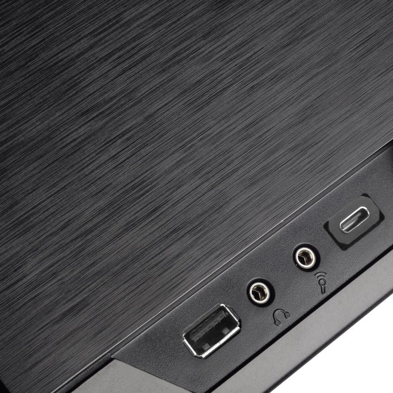 Afbeelding laden in galerijviewer, Silverstone sst-gd09b-c htpc behuizing (zwart | 1x usb-a | 1x usb-c)
