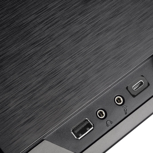 Silverstone sst-gd09b-c htpc behuizing (zwart | 1x usb-a | 1x usb-c)