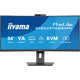 Iiyama prolite xcb3497wqsnph-b1 34 curved ultrawide monitor (zwart, 2x hdmi, displayport, 2x usb-a, 3x usb-c, rj-45)