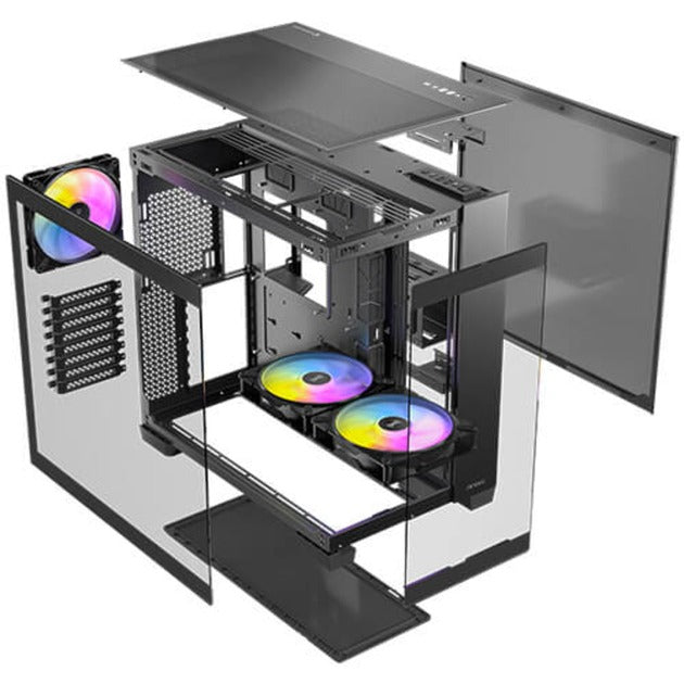 Afbeelding laden in galerijviewer, Antec c8 argb midi tower behuizing (zwart | 2x usb-a | 1x usb-c | tempered glass)
