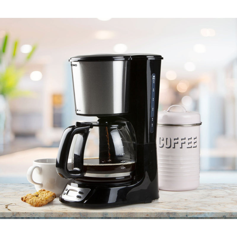 Afbeelding laden in galerijviewer, Domo koffiezet met timer en display do708k koffiefiltermachine (zwart, 1,5 liter)
