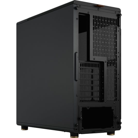 Fractal design north midi tower behuizing (zwart houtkleur | 2x usb-a | 1x usb-c)