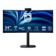 Philips 34b2u3600ch 34 curved ultrawide monitor (zwart, 2x hdmi, displayport, 3x usb-a, usb-b, usb-c, rj-45)