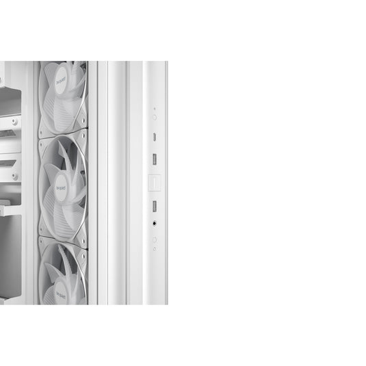 Be quiet! light base 500 lx midi tower behuizing (wit | 2x usb-a | 1x usb-c | rgb | window)