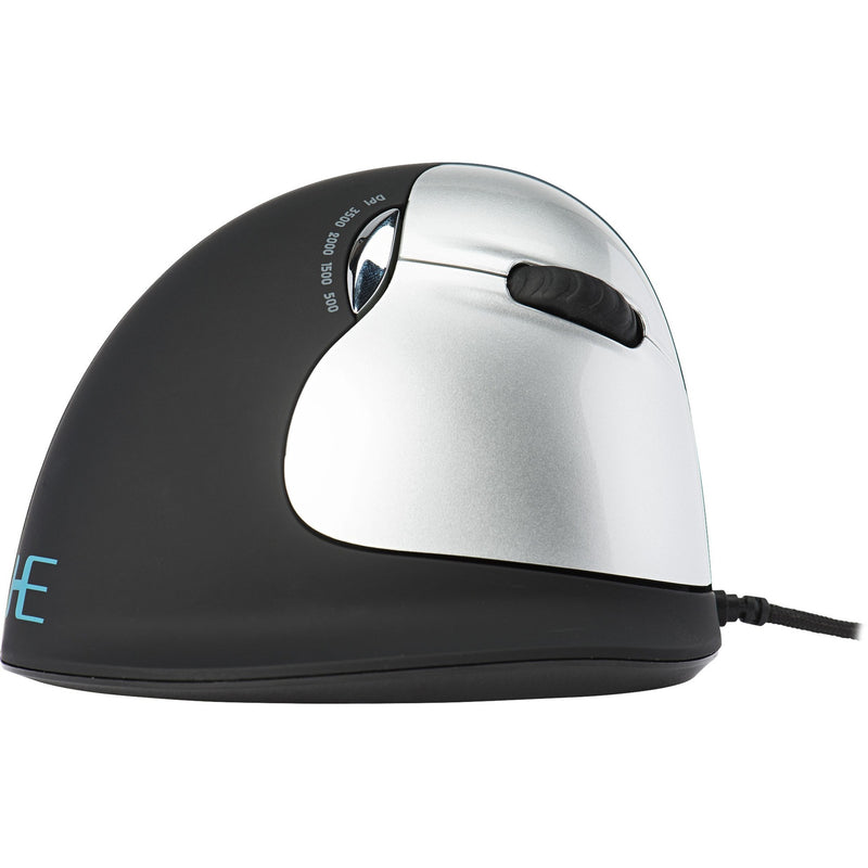 Afbeelding laden in galerijviewer, R-go tools he break ergonomische muis (zwart zilver, 2400dpi, rechts, large (handlengte boven de 185mm))
