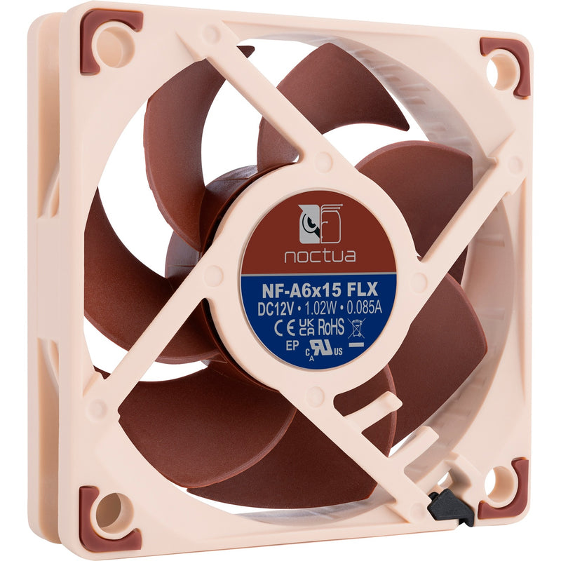 Afbeelding laden in galerijviewer, Noctua nf-a6x15 flx case fan (60 x 60 x 15 mm)
