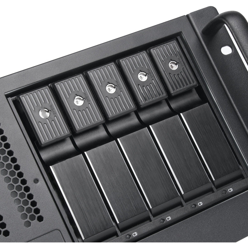 Afbeelding laden in galerijviewer, Silverstone rm41-h08 rack behuizing (zwart | 2x usb-a 3.2 (5 gbit s))
