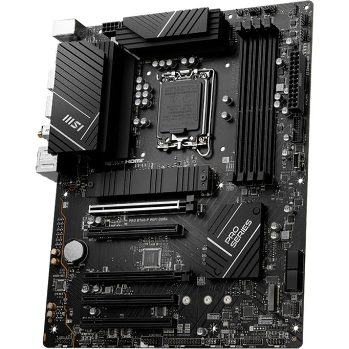 Afbeelding laden in galerijviewer, Msi pro b760-p wifi ddr4 socket 1700 moederbord (raid, 2.5 gb-lan, wifi, bt, sound, atx)
