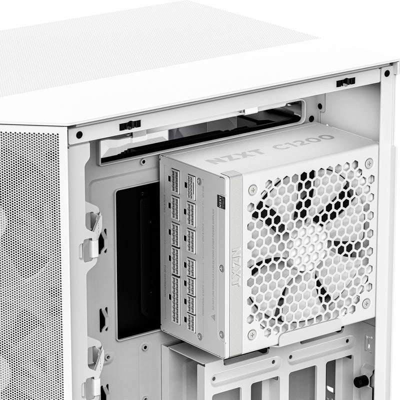 Afbeelding laden in galerijviewer, Nzxt c1200 gold atx 3.1 modulaire 1200 watt voeding (wit, 1x 12v-2x6, 3x pcie)
