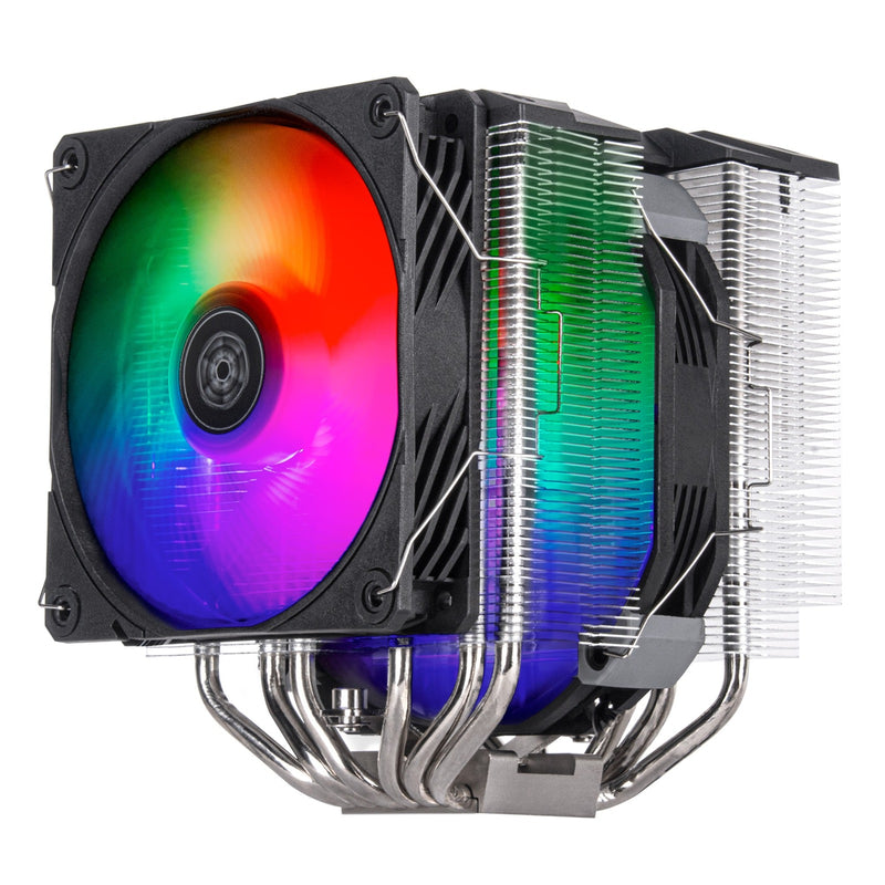 Afbeelding laden in galerijviewer, Silverstone sst-hyd140-argb cpu-koeler (4-pins pwm fan-connector, 4-1 pin argb (5v led))
