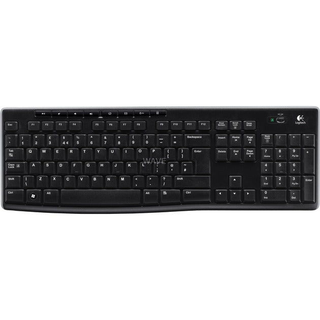Afbeelding laden in galerijviewer, Logitech wireless keyboard k270 (zwart, eu lay-out (qwerty), rubberdome)
