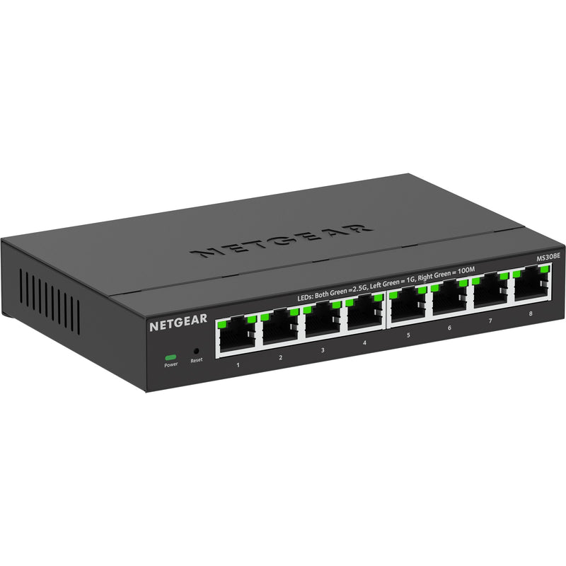 Afbeelding laden in galerijviewer, Netgear 8-port 2.5g multi-gigbit ethernet plus switch (ms308e) (zwart, managed)
