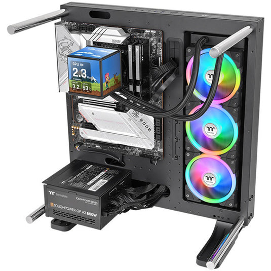 Thermaltake minecube 360 ultra argb sync aio liquid cooler waterkoeling (zwart)
