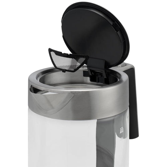 Princess 236041 glass kettle london waterkoker (roestvrij staal transparant, 1,7 l)