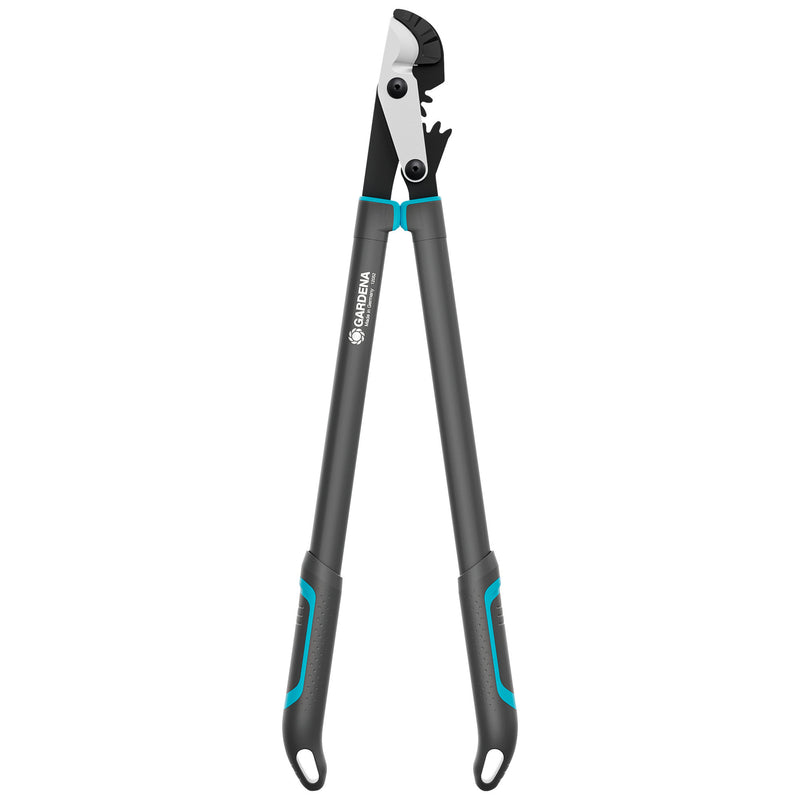 Afbeelding laden in galerijviewer, Gardena aambeeldtakkenschaar energycut pro l, met aambeeldsnede (grijs turquoise, 75cm, voor droog hout)
