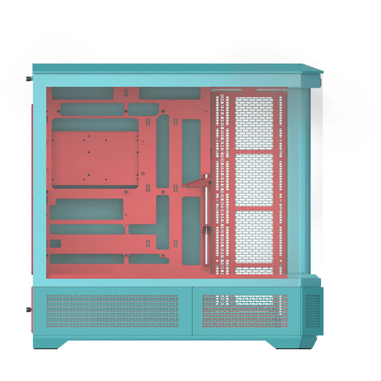 Thermaltake view 600 tg mint strawberry big tower behuizing (mint bes | 2x usb-a | 1x usb-c | tempered glass)