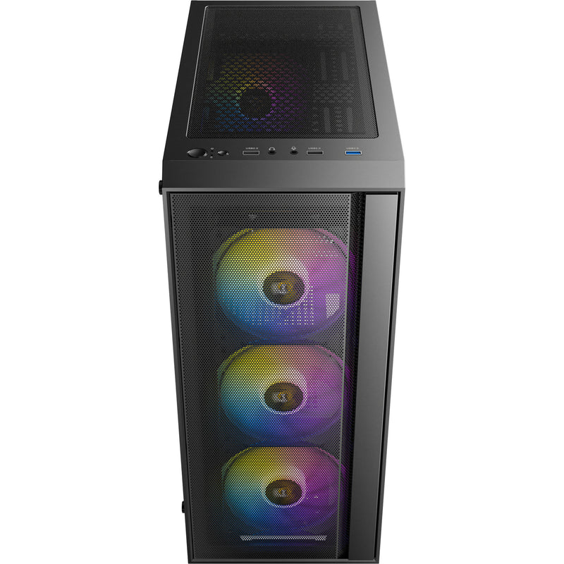 Afbeelding laden in galerijviewer, Antec ax65 argb midi tower behuizing (zwart | 3x usb-a | tempered glass)
