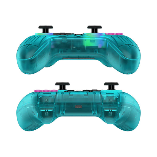 Gamesir nova hd rumble ns controller (blauwgroen, pc, steam, android, ios, switch, bluetooth 2.4 ghz usb)