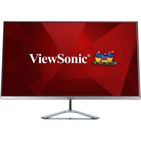 Viewsonic vx3276-mhd-3 31.5 monitor (zwart (mat) zilver, 1x hdmi, 1x displayport, vga, audio)