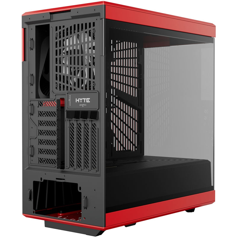 Afbeelding laden in galerijviewer, Hyte y40 midi tower behuizing (rood zwart | 2x usb-a | 1x usb-c | tempered glass)
