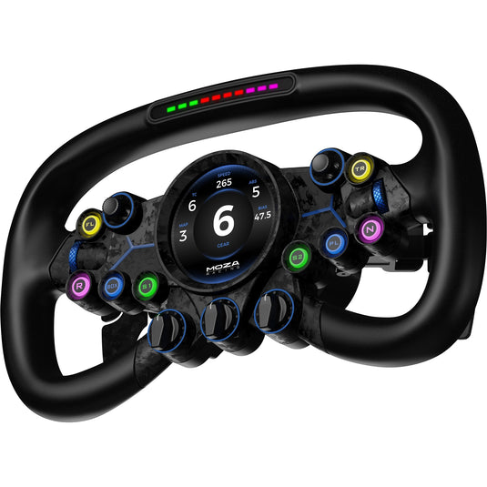 Moza vision gs stuur add-on (zwart carbon)