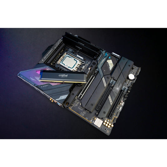 Crucial 32 gb ddr5-6000 (2x 16 gb) dual-kit werkgeheugen (zwart, cp2k16g60c36u5b, pro oc, xmp 3.0, expo)