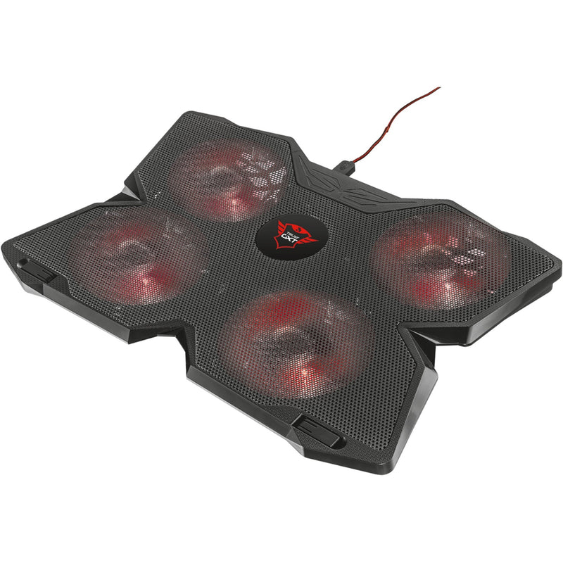 Afbeelding laden in galerijviewer, Trust gxt 278 yozu notebook cooling stand laptopkoeler (zwart, 20817, rode leds)
