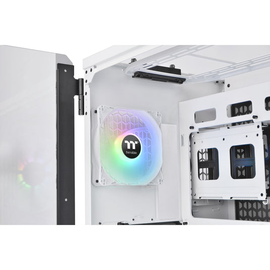 Thermaltake view 51 tg snow argb edition midi tower behuizing (wit | 4x usb-a | 1x usb-c | rgb | window)