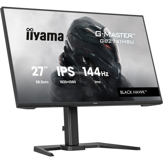 Iiyama g-master black hawk gb2741hsu-b1 27 gaming monitor (zwart, hdmi, displayport, 2x usb-a, usb-b, 144 hz)