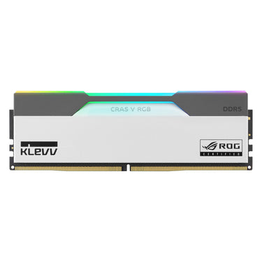 Klevv 32 gb ddr5-6200 (2x 16 gb) kit werkgeheugen (wit zwart, kd5agua80-62b320p, cras v rgb rog, xmp 3.0, expo)