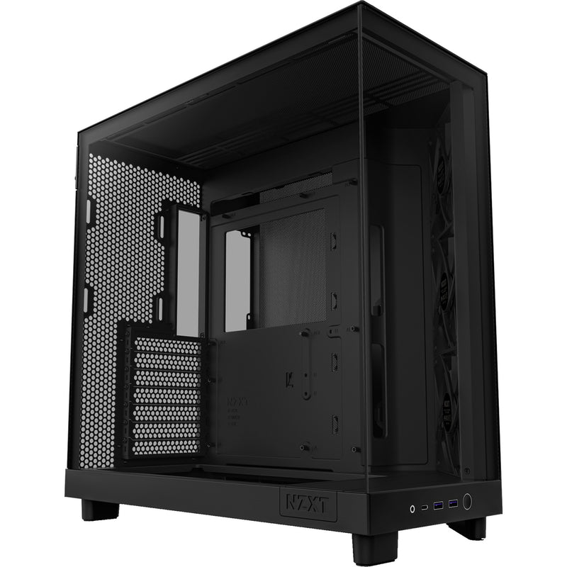 Afbeelding laden in galerijviewer, Nzxt h6 flow midi tower behuizing (zwart | 2x usb-a | 1x usb-c | tempered glass)
