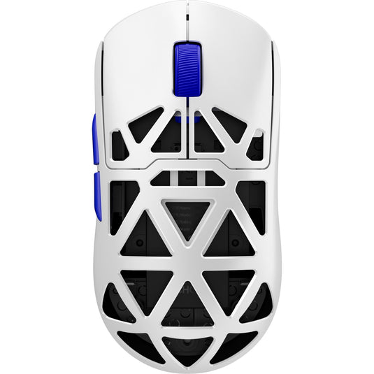Mchose ax5 pro draadloze gaming muis, magnesiumlegering (wit, tot 26.000 dpi, 2.4 ghz usb-c bluetooth)
