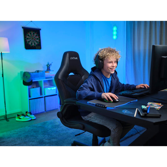 Trust gxt 703 riye gamingstoel (zwart)