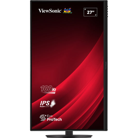 Viewsonic vg2708a 27 monitor (zwart, 1x hdmi, 1x displayport, usb-c, usb-a, sound, 100 hz)